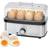 Profi Cook ProfiCook® PC-EK 1275 Egg Cooker for up to 8 Eggs | Egg Cooker with Omelette/Poacher Function | Egg Boiler with Egg Holder & Measuring Cup with Egg Picker | Egg Cooker 8 Eggs with Indicator Light &