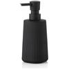 Gigmeta Dispenser Sapone Bagno Nero, Dispenser di Sapone Moderno, 8.5 OZ Dosatore Sapone Cucina