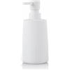 Gigmeta Dispenser Sapone Bagno Bianco, Dispenser di Sapone Moderno, 8.5 OZ Dosatore Sapone Cucina