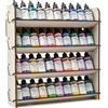 HOLDLEAF Scaffale da Parete per Colori da Tavolo e Organizzatore di Stoccaggio per Modellismo, Organizer Universale per Colori Compatibile con Citadel, Vallejo, Tamiya, Army Painter e Revell