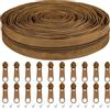 DOITEM - 5 rotoli di cerniere a spirale in nylon da 9 metri, 10 yard con 20 cursori per cerniere per cucito fai da te, sartoria, borsa per lavori artigianali, abbigliamento, tessile per la casa
