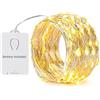 NEXVIN Catena di luci a 60 LED, 6 m, con 60 LED, in rame, luce bianca calda, con 8 modalità e timer, decorazione per Natale, feste, matrimoni, interni ed esterni