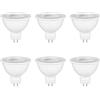 Caldarax MR16 Lampadine LED GU5.3 12V 5W, Equivalenti a 50W Alogene, Luce Calda 2700K, 500LM, Faretto 120 ° Fascio Luminoso, Non Dimmerabile, LED Faretti per Luci da Binario, Luci Incassate, 6 Pezzi