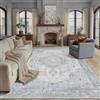 PureCozy Blu Tappeto Salotto 240x300cm Antiscivolo Lavabile in Lavatrice Tappeti Vintage Carpet Camera da Letto Soggiorno Cameretta Ufficio Grande Carpets Pelo Corto Decorazione Rug