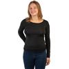 RAGNO Maglia Manica Lunga Nera Girocollo ECOVISCOSA (Art.d794A9)