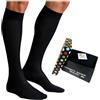 Lucchetti Socks Milano Calze Lunghe Caldo Cotone Fantasia Made in Italy, Confezione Scatola Regalo Elegante, Calzini Lunghi Invernali Alta Qualità Confortevoli per Uomo