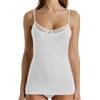 GARDA - 3 pz Canotta Donna in Filo di Scozia con Spalla Stretta con Pizzo Art. 0160