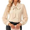 GRACE KARIN Camicetta da donna a maniche lunghe con fiocco in chiffon per | Vintage Retro Pizzo Top Formale Business Ufficio Lavoro Camicie 2026 Elegante Casual Top Sera Appuntamento Notte Camicette