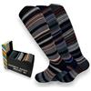 Lucchetti Socks Milano Calze Lunghe Caldo Cotone Fantasia Made in Italy, Confezione Scatola Regalo Elegante, Calzini Lunghi Invernali Alta Qualità Confortevoli per Uomo