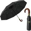 erised's bifrost Pieghevole da Viaggio Ombrello Compatto Apertura/Chiusura Automatica Maniglia Strato di rivestimento 8 Stecche/Anti UV UPF 50 golf portatile/Sole/Uomini Donne Bambini