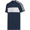 Adidas Originals Maglietta da uomo girocollo con logo trifoglio blu GK9692