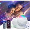 Mycket Star Luce Notturna per Proiettore, Luci per Proiettore Aurora Galaxy 4 in 1, Luce Notturna per Bambini Lumaca con Telecomando/ Altoparlante Bluetooth per Musica/ Funzione Timer