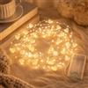 YeahBoom Ghirlanda luminosa con perline a forma di cuore, 2 m, 20 LED | Ghirlanda di lampadine a LED a forma di cuore, a batteria, luce bianca calda, decorazione per matrimoni, San Valentino, feste