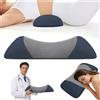 BUERPINKING Cuscino lombare ortopedico con memory foam, cuscino lombare per sedia da ufficio e seggiolino auto, supporto lombare per sedia da ufficio, letto, divano, copertura traspirante (grigio scuro)