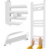 GRANITAN Scaldasalviette RAVEN 30x70 cm, Bianco | Scaldasalviette e Portasalviette Efficiente, Scaldasalviette Utilizzabile, Radiatore per Bagno, 211W