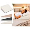 Comfort Sleep Cuscino a Cuneo in Memory Viscoelastico 75x68x16 cm Bianco per Lettura Letto e Divano - Cuscino Cuneo Antireflusso, Ernia Iatale e Post-operatorio - Cuneo Memory Fodera Lavabile 100% Made in Spain