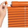 generic Tenda Veneziana in Alluminio su Misura,Tende a Rullo per Interni Senza Fori | Lamelle da 25 mm Persiana Orizzontale, Luce e Privacy Regolabili per Bagno Cucina Camera Soggiorno Ufficio(Orange)