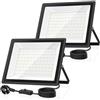 GGTU 100W Faro LED Esterno, 11000LM 6500K Bianco Freddo, Cavo da 2m con Spina, IP66 Impermeabile Floodlight Ultra Luminoso. Adatto per Magazzini, Cantieri, Piscine e Campi da Basket. (100W1P) (2)