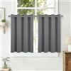 DWCN Tende per finestre piccole, altezza 60 x larghezza 60 cm, 2 pezzi | Tende oscuranti corte per cameretta dei bambini, tenda termica con occhielli, per cucina, cantina, tende oscuranti con