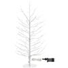 Magie di Natale Albero Ramo di Tiglio bianco microled bianco caldo, uso interno (H 60 cm)