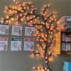 Demiawaking Ghirlanda luminosa a LED a forma di rami di ciliegio, fiori di ciliegio, decorazione da parete a LED Sakura Vine, colore bianco caldo, con telecomando, per camera da letto, 144 LED, 2,3 m