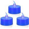 ERTYUI Confezione da 12 lumini a LED, luce blu, base blu