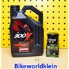 Motul + Hiflo Triumph Ölwechselset Filtro Olio + Motul 300V 10w40 4 Litro Olio Motore