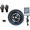 D'ANGELO 1988 Kit Ruotino di Scorta 16 compatibile con Toyota Yaris 4 fori (1999-2019) con Cric, Chiave, Guanti, Vite e Sacca 125/70R16