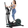 Dripex Ellittica da Casa Ultra Silenziosa, 16 Livelli di Resistenza Magnetica, Display LCD, Supporta fino a 120 kg, Macchina Cardio per Allenamento Total Body
