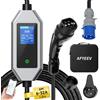 AFYEEV Cavo di Ricarica Tipo 2 CEE Spina 7,2 kW [1 Fase 6 m, 6 - 32 A] | cavo di ricarica, corrente regolabile con controllo app, auto elettrica per casa e in viaggio
