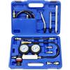 AXILYZE Kit multifunzione per test di perdite nei cilindri, include tester di compressione del motore con doppio manometro per controllo pressione e tasso di perdita, completo di asta di estensione