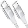 Aioneus Cavo USB C USB C, 60W 3A Cavetto Caricatore Ricarica Rapida Usbc 1.8M Filo Caricabatterie Carica Nylon Cavo Type C to Type C per iPhone 15 16 Pro Max/Plus iPad Pro/Air MacBook Galaxy S23 S22 S24