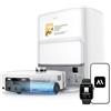 MOVA - Z60 Ultra Roller Standalone - Robot Aspirapolvere e Lavapavimenti - Stazione Automatica, Aspirazione 26.000 Pa - Bianco