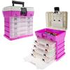 Wakeman Hogdseirrs Stalwart - Cassetta degli attrezzi durevole con 4 scomparti per hardware, accessori per pesci, perline e altro