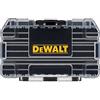 DEWALT ToughCase - Cassetta degli attrezzi, per piccole parti, organizer a 1 scomparto, chiusura a clip per una chiusura sicura (DWASTCASEBLK)