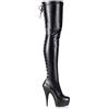 Pleaser Delight-3063 Stivali con gambale cortoDonna