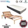 MEMORYLINE LUXURY LINE + LIGHT RELAX - Rete motorizzata + materasso in memory Piazza e Mezza (120x190)