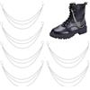 UNICRAFTALE 6 Pezzi Catena di Decorazione per Scarpe 3 Strati con Fibbie in Metallo Catene Lacci in Acciaio Inox Accessori Punk FAI DA TE per Stivali Sneakers Borse Regalo per Festa