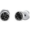 INFINIONLY Orecchini da uomo in acciaio inox, orecchini alla moda, per donne e adolescenti, diametro 10 mm