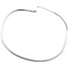 Argenteria MB Collana Maglia Snake Piattina in Argento Sterling 925, Lunghezza 45 cm