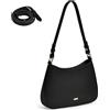 Aucuu Borsa a Tracolla da Donna Piccola, Borsa a Spalla Donna in Pelle PU, Y2K Crossbody Bag, Borsello Hobo con 2 Cinghie, Borse da Ascella Retrò, Elegante Borsetta Tracolla per Feste Shopping