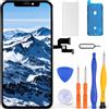 LL TRADER Schermo per iPhone XS LCD 5,8'' e Kit di Riparazione | Display FHD con 3D Touch e Digitalizzatore, Dotato di Nastro Adesivo Impermeabile e Pellicola Protettiva