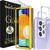 iVoler Set di 4 vetri temperati compatibili con Samsung Galaxy A52 5G / 4G / A52S 5G, con [2 pezzi] fotocamera posteriore protettiva e kit di installazione in omaggio, pellicola protettiva per schermo