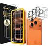 iVoler 3+3 pellicole protettive in vetro temperato per iPhone 17 Pro Max | con 3 Pellicole Protettive, 3 Pellicole Fotocamera, vetro Durezza 9H, cornice di installazione, Anti Graffio, senza bolle