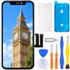 LL TRADER Schermo per iPhone 11 LCD 6,1'' e Kit di Riparazione | Display FHD con 3D Touch e Digitalizzatore, Dotato di Nastro Adesivo Impermeabile e Pellicola Protettiva