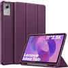 EasyAcc Cover Compatibile con Lenovo Idea Tab 11 Pollici Tablet 2025 | Custodia con Portapenne TB-336ZU TB-336FU, Ultra Sottile con Funzione Stand Slim PU Pelle Protettiva, Viola Scuro