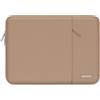 MOSISO 13.3 pollici Custodia Laptop Compatibile con MacBook Neo/Air/Pro | 13-14 pollici Borsa PC per 14 M5 M4 M3 M2 M1, HP Dell ASUS Lenovo, Poliestere Manica Verticale con Tasca, Bronzo Marrone