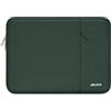 MOSISO 14 pollici Custodia PC Computer Compatibile con HP Lenovo ASUS Acer | 14 pollici Borsa PC per HP Stream, Dell Latitude, Lenovo IdeaPad, Poliestere Manica Verticale con Tasca, Verde Smeraldo