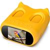 LELESUN Microscopio e telescopio 2 in 1, mini microscopio tascabile portatile 1000X, binocolo 10X da per bambini, giocattolo scientifico STEM, regalo educativo per bambini e bambine dai 3 ai 12 anni (giallo)
