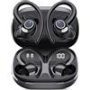 Ltinist AI Cuffie Traduzione Simultanea via App(Supporta 165 Lingue/7 Modalità) | Cuffie Bluetooth 5.4 Sport,48 Ore Mic Stereo/ENC Mic, Display LED,Auricolari Bluetooth Sport per Viaggio/Affari/Studio,USB-C